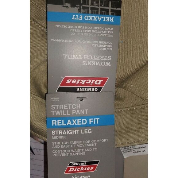 Dickies Womens Stretch Twill Pants Size 20R - Picture 3 of 3